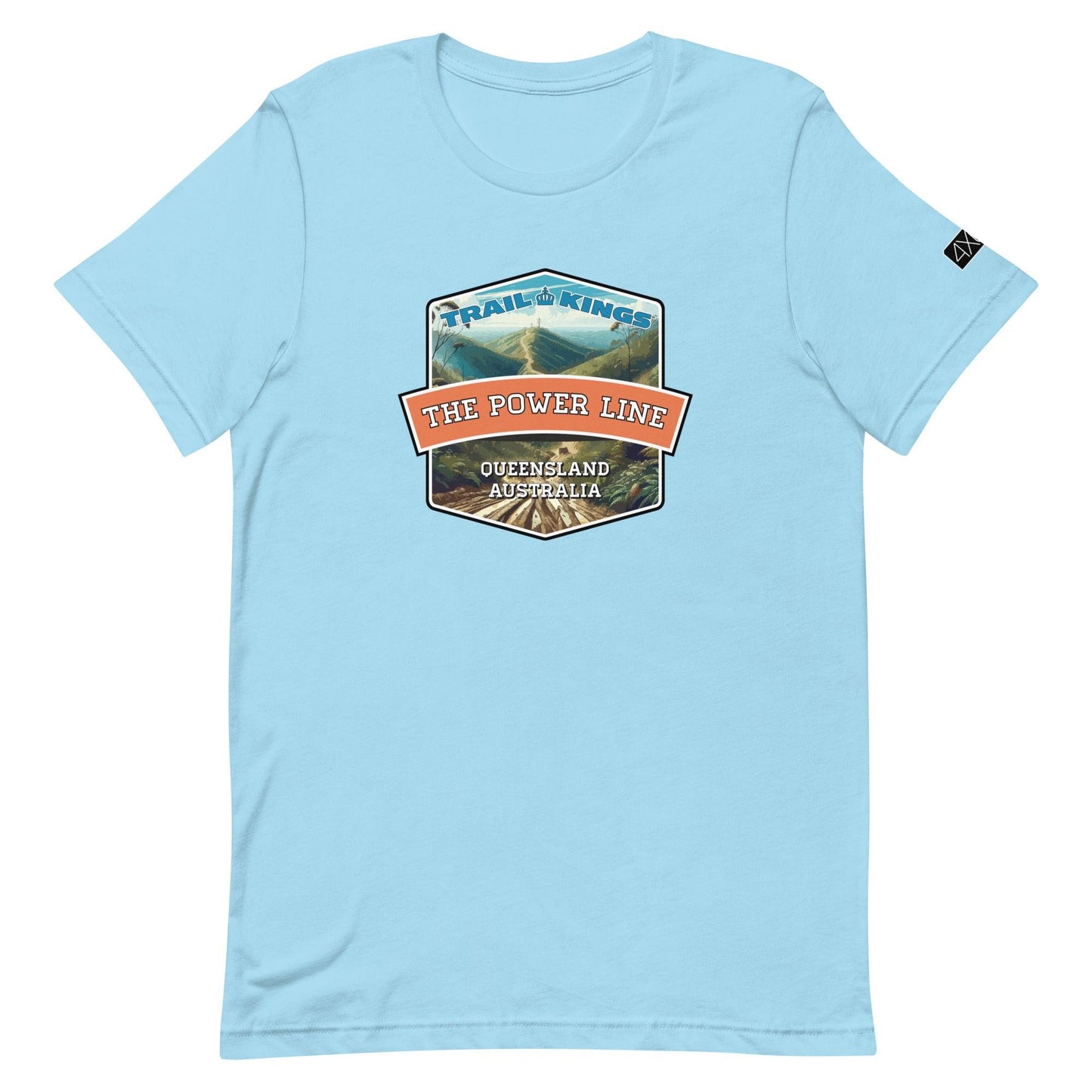 Trail Kings: The Power Line - Unisex t-shirt in ocean blue