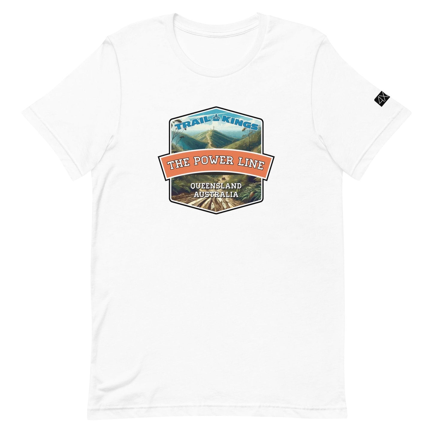 Trail Kings: The Power Line - Unisex t-shirt in white