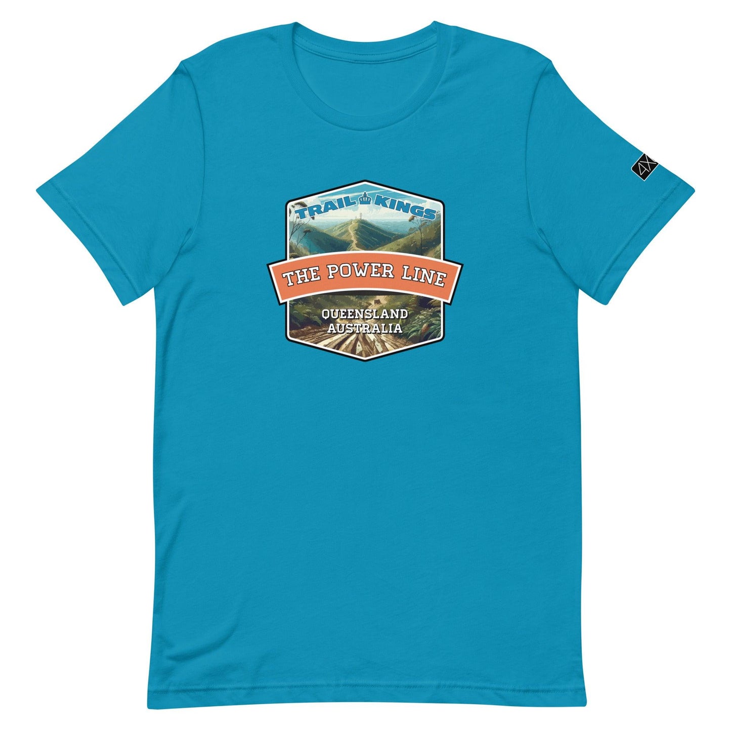 Trail Kings: The Power Line - Unisex t-shirt in aqua