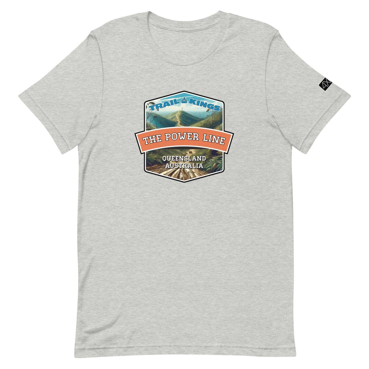 Trail Kings: The Power Line - Unisex t-shirt in athletic heather