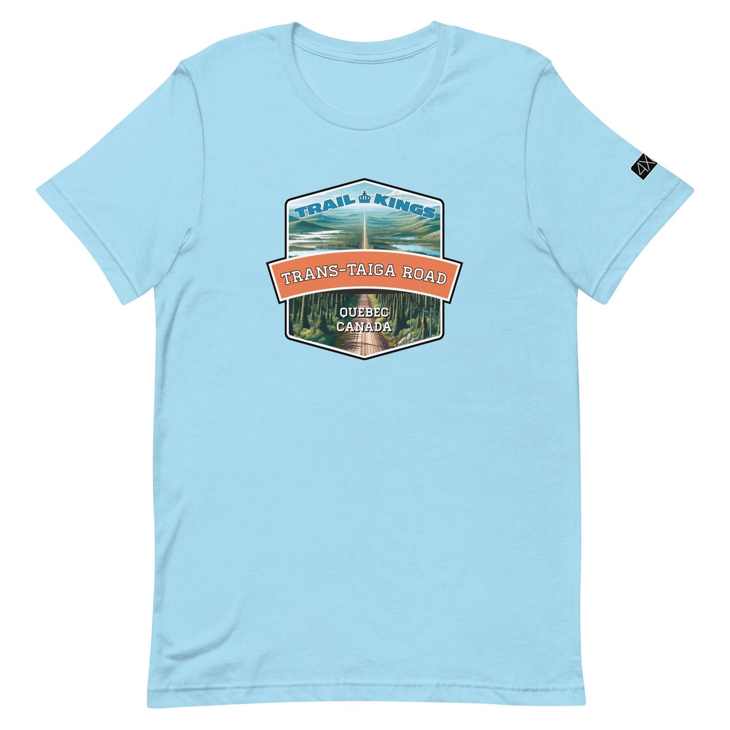 Trail Kings: Trans-Taiga Road - Unisex t-shirt in ocean blue