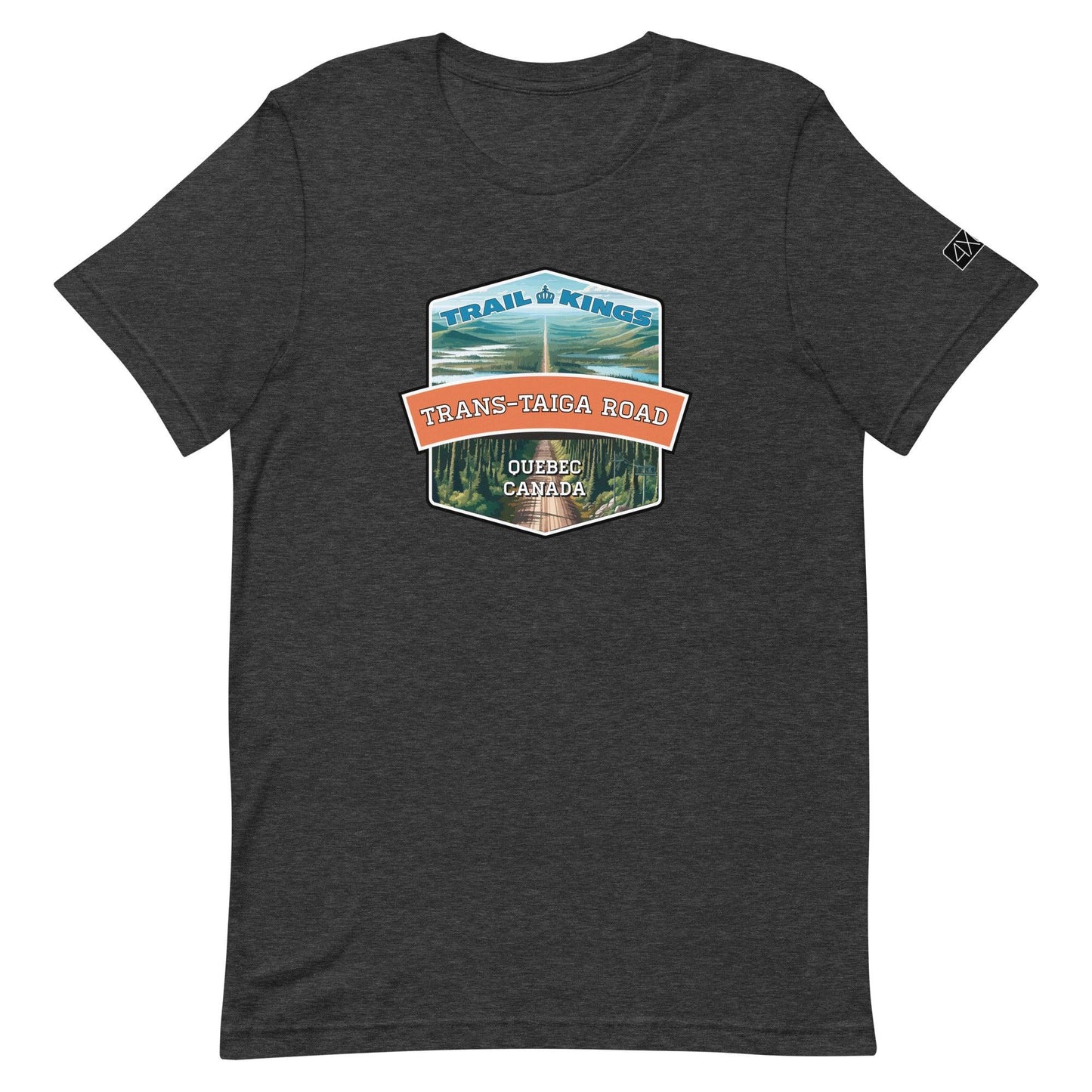 Trail Kings: Trans-Taiga Road - Unisex t-shirt in dark grey heather