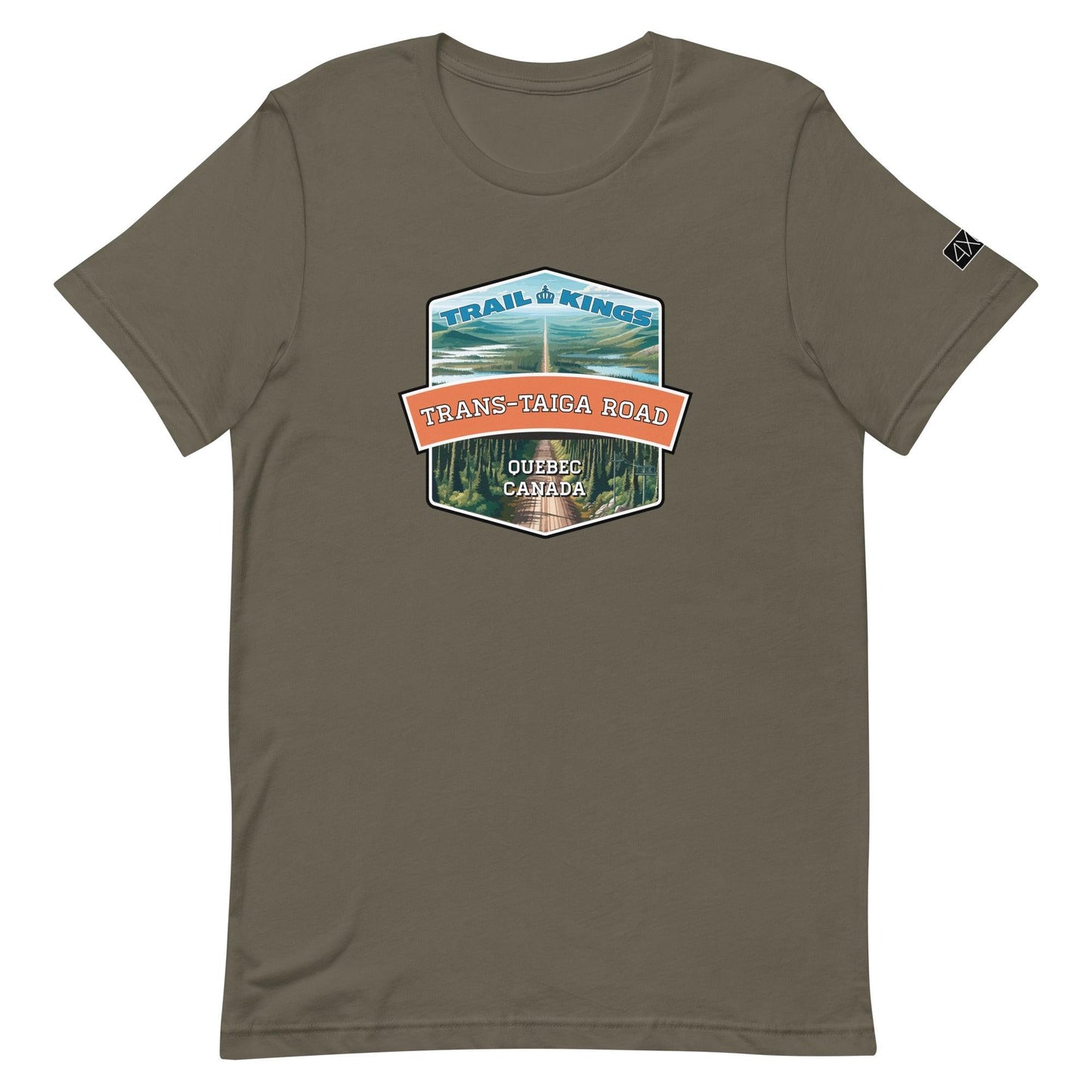 Trail Kings: Trans-Taiga Road - Unisex t-shirt in army