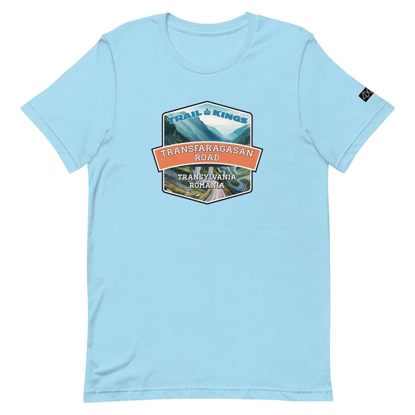 Trail Kings: Transfagarasan Road - Unisex t-shirt in ocean blue