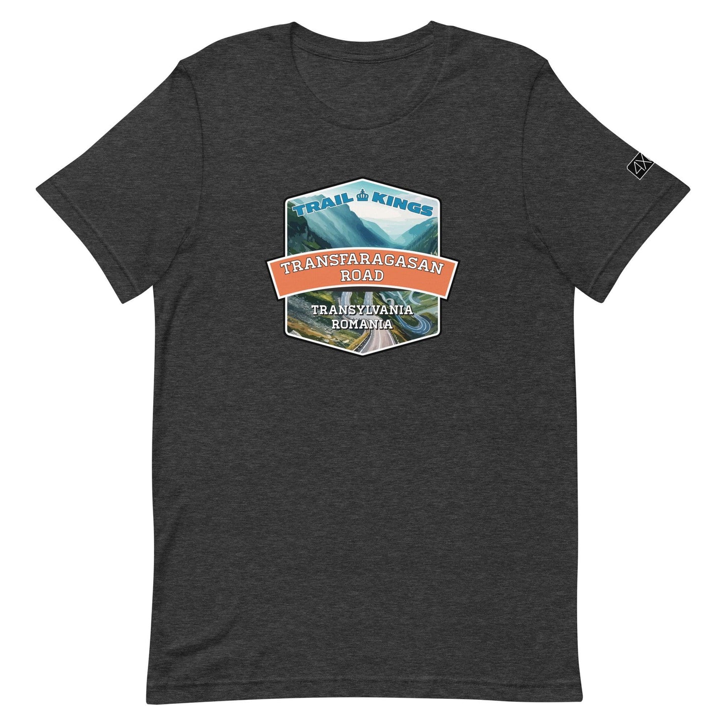 Trail Kings: Transfagarasan Road - Unisex t-shirt in dark grey heather