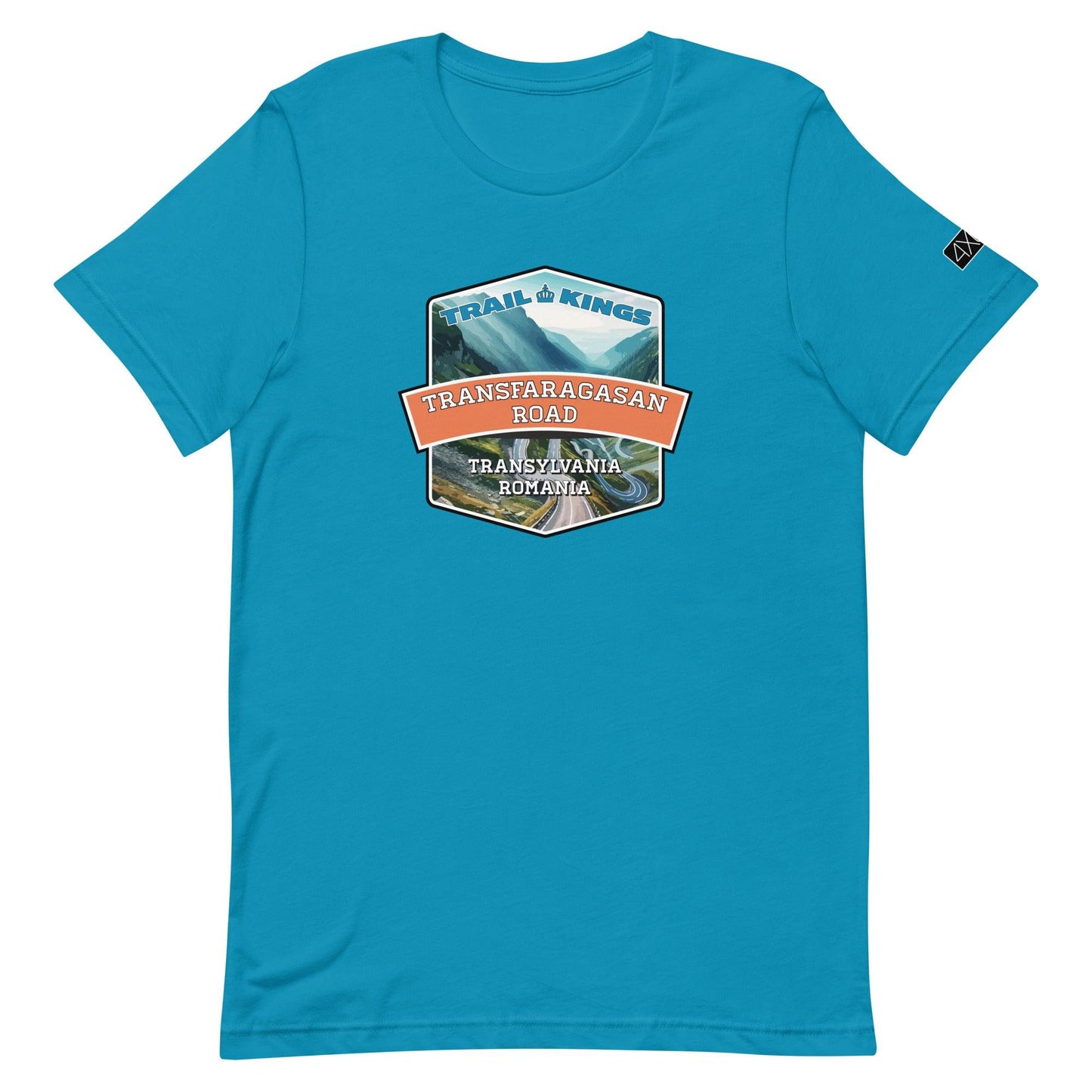 Trail Kings: Transfagarasan Road - Unisex t-shirt in aqua