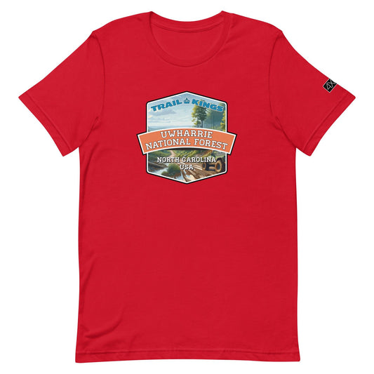 Trail Kings: Uwharrie National Forest - Unisex t-shirt in red