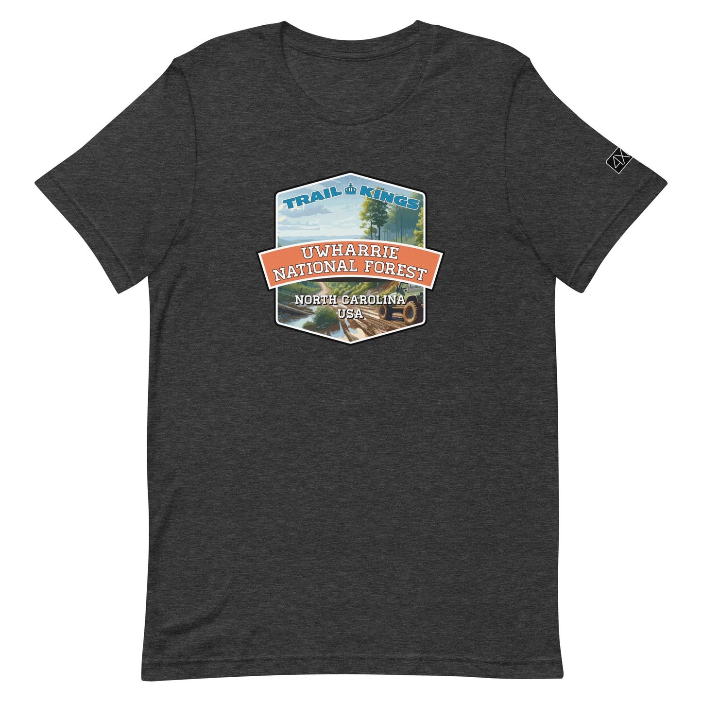 Trail Kings: Uwharrie National Forest - Unisex t-shirt in dark grey heather