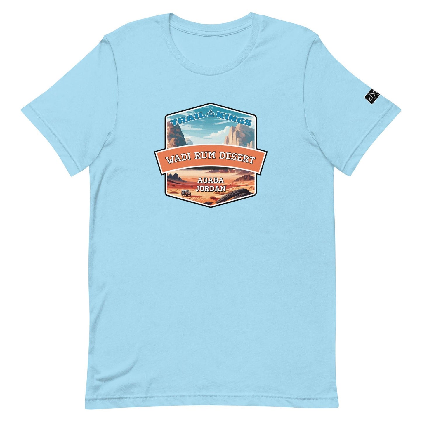 Trail Kings: Wadi Rum Desert - Unisex t-shirt in ocean blue