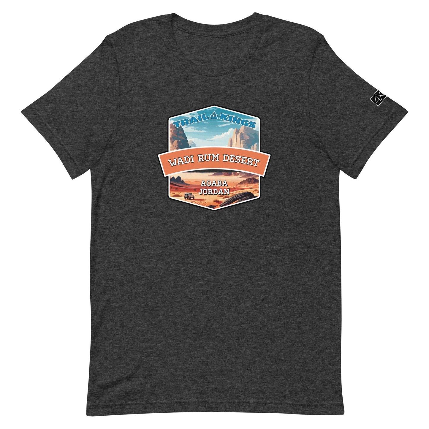 Trail Kings: Wadi Rum Desert - Unisex t-shirt in dark grey heather