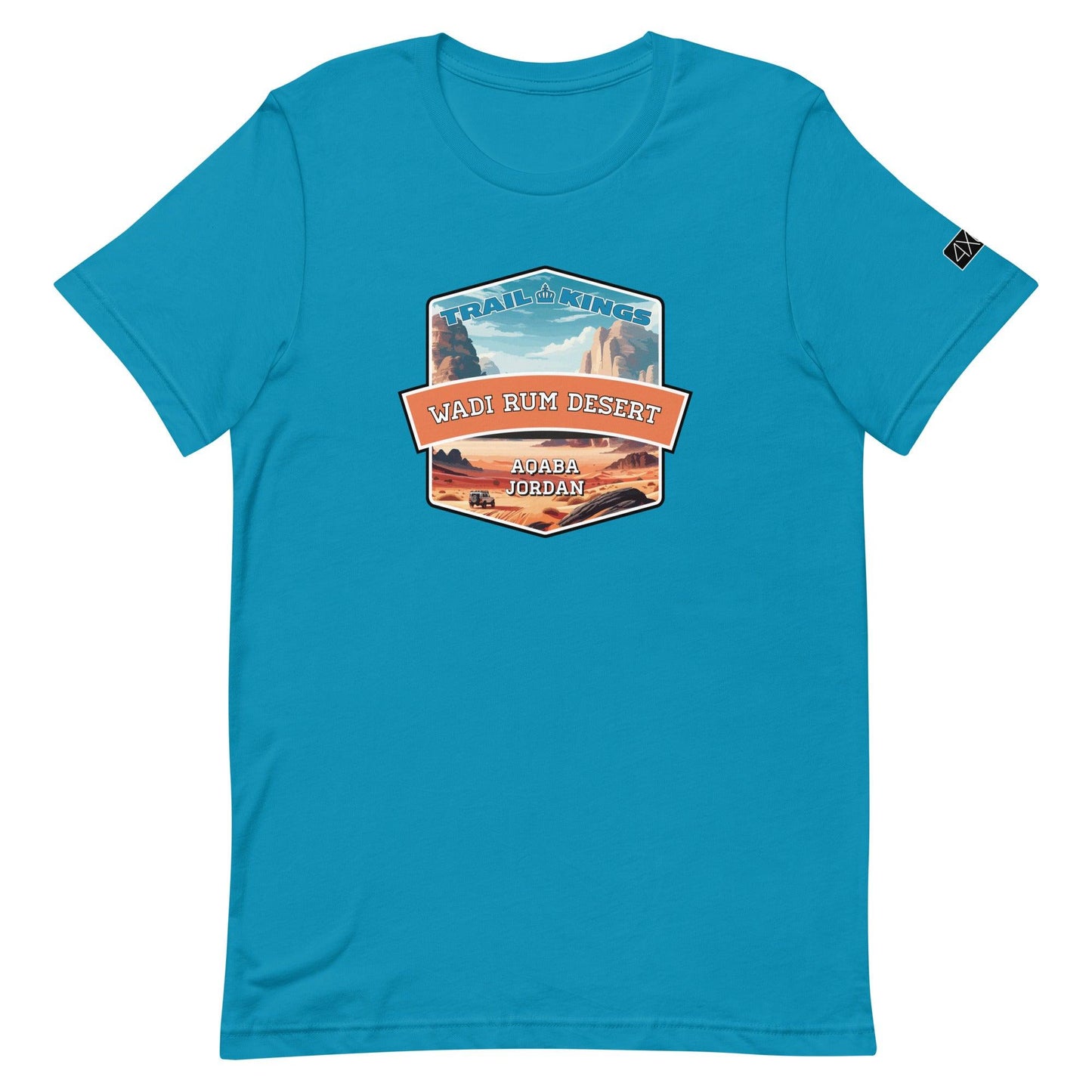 Trail Kings: Wadi Rum Desert - Unisex t-shirt in aqua