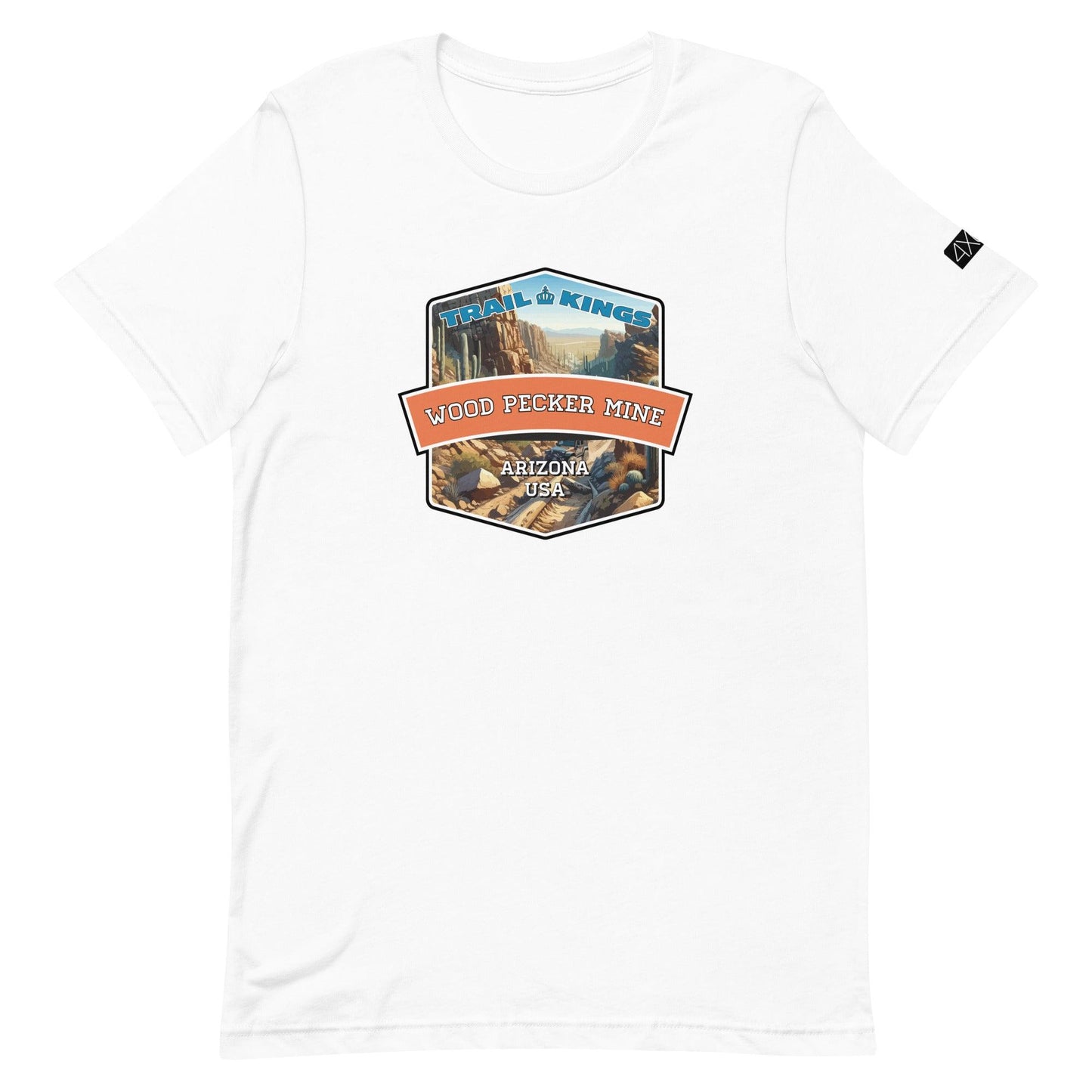 Trail Kings: Wood Pecker Mine - Unisex t-shirt in white