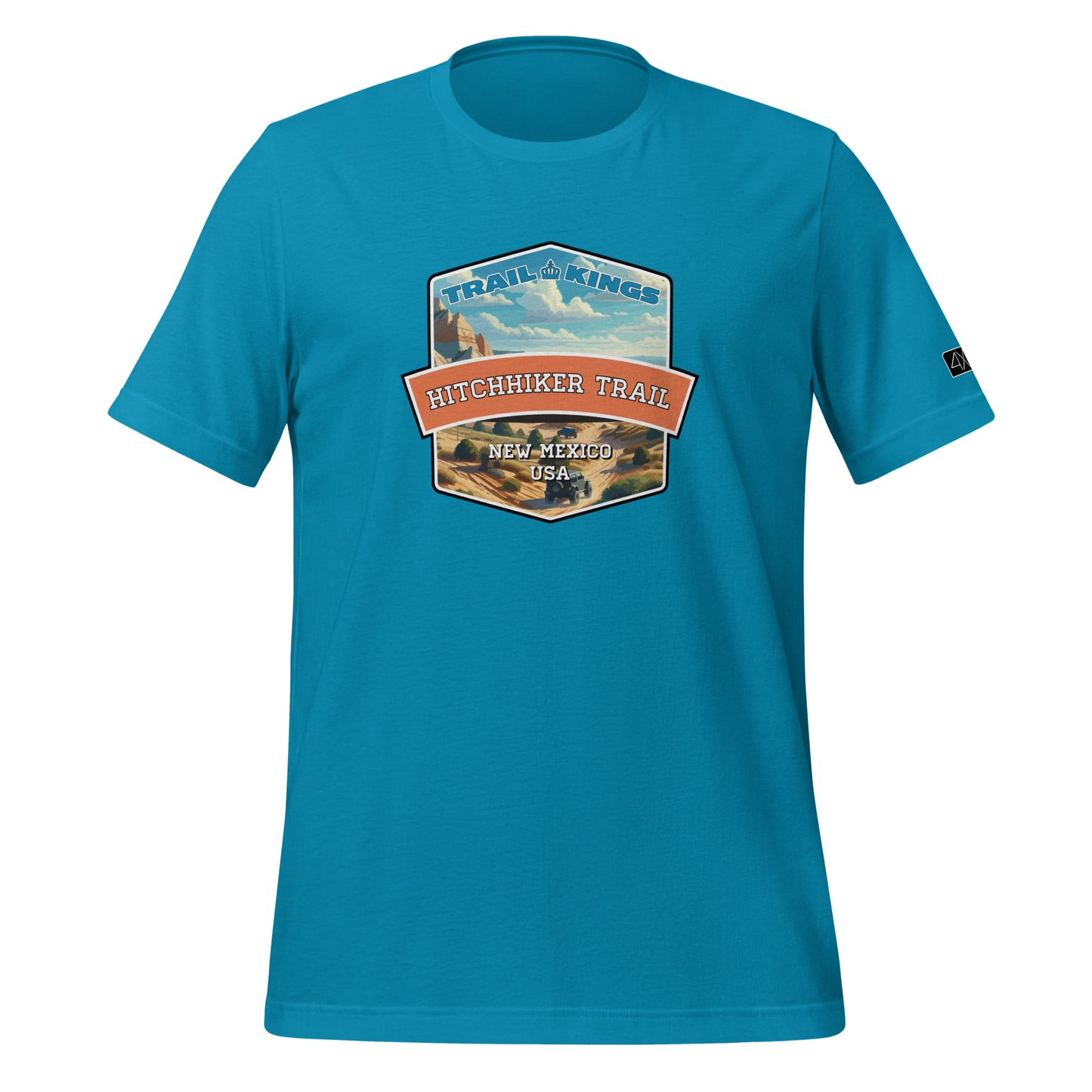 Trail Kings: Hitchhiker Trail - Unisex t-shirt  in  Aqua / 3XL  -  4XOD