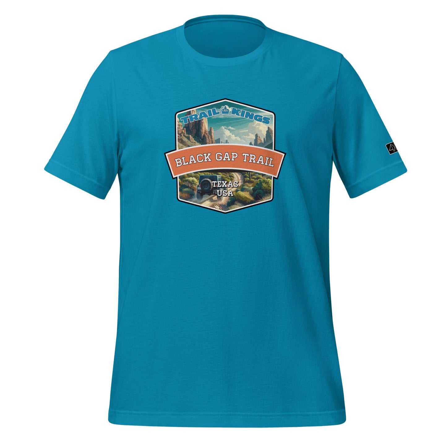 Trail Kings: Black Gap Trail - Unisex t-shirt  in  Aqua / 3XL  -  4XOD