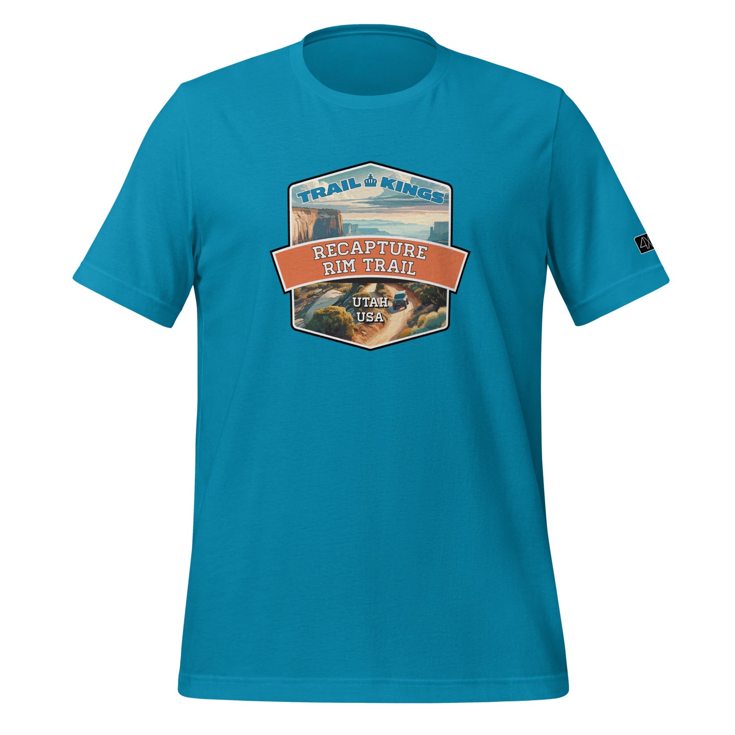 Trail Kings: Recapture Rim Trail - Unisex t-shirt  in  Aqua / 3XL  -  4XOD