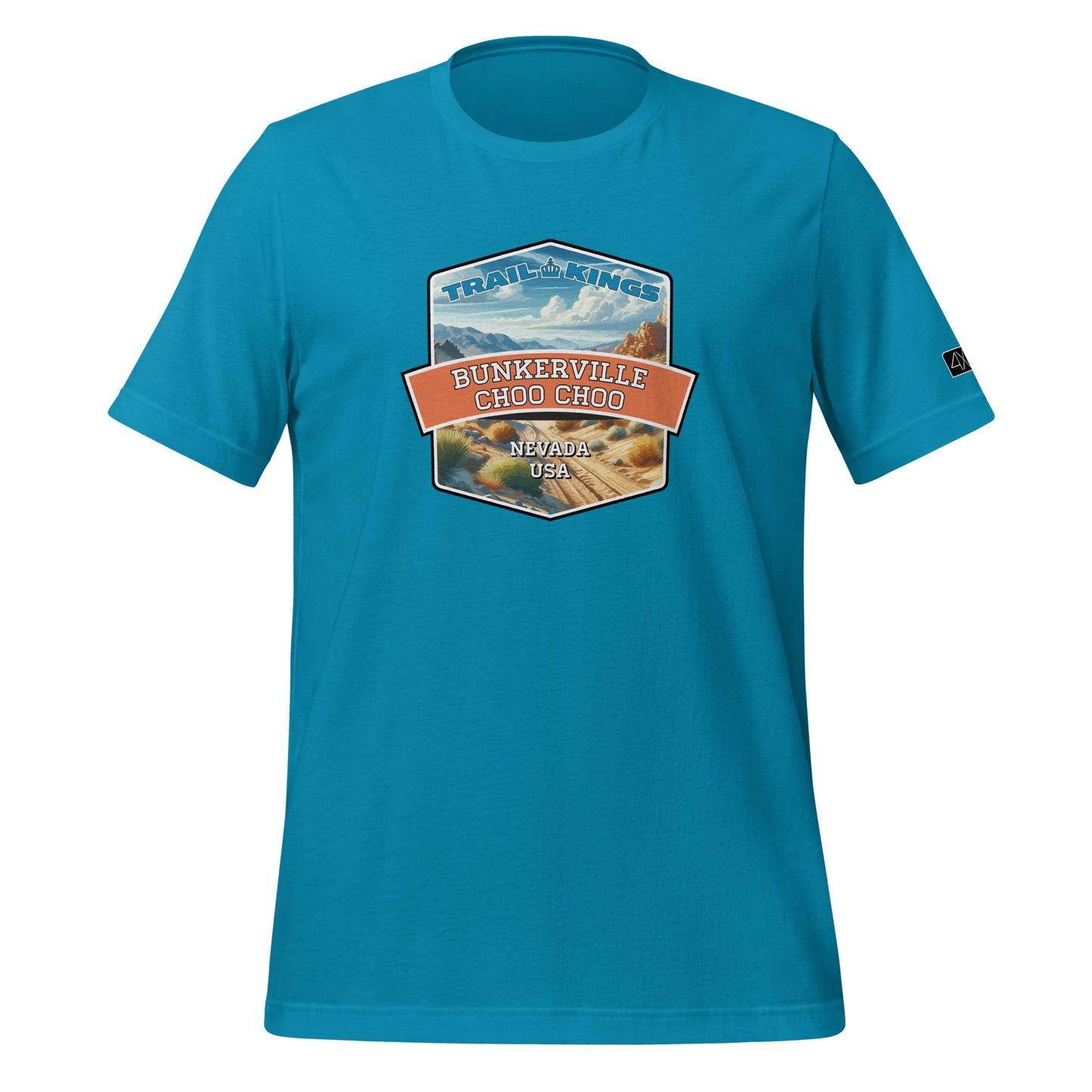 Trail Kings: Bunkerville Choo Choo - Unisex t-shirt  in  Aqua / 3XL  -  4XOD