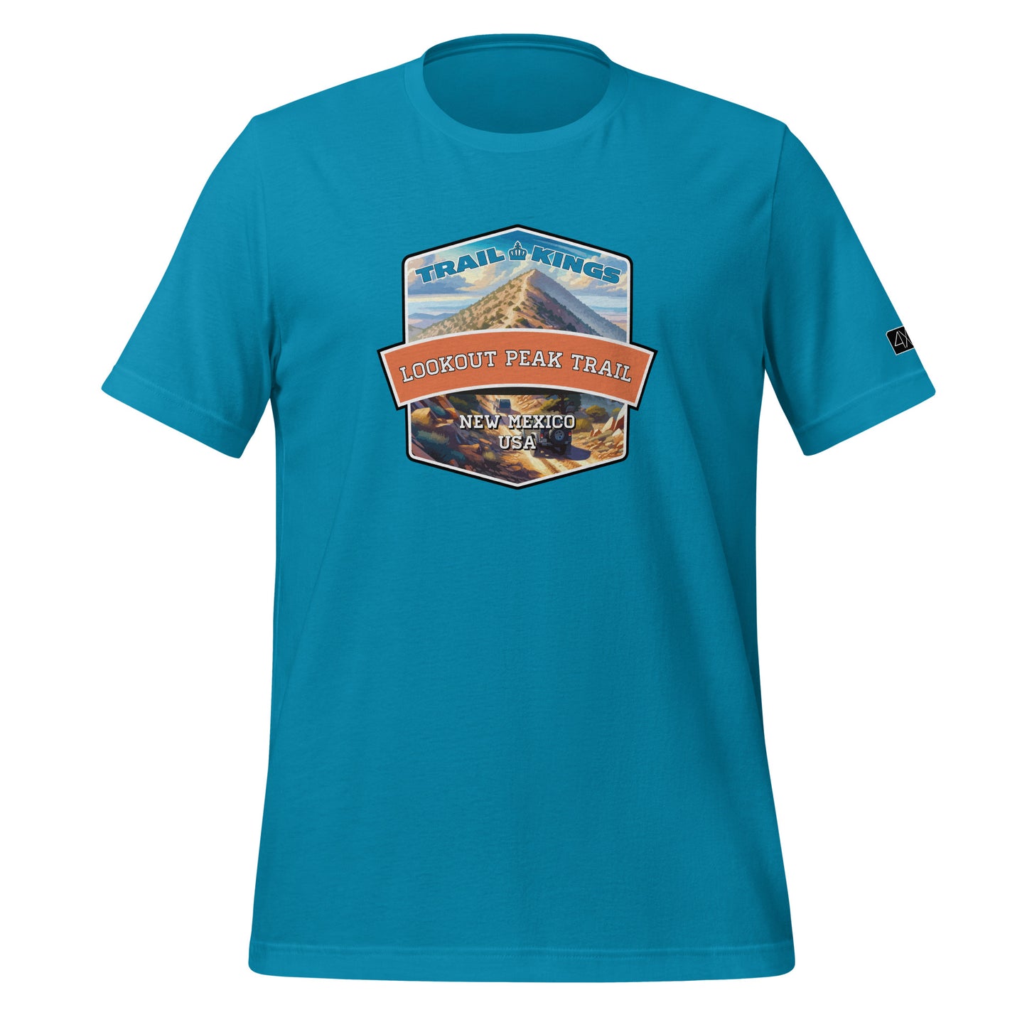 Trail Kings: Lookout Peak Trail - Unisex t-shirt  in  Aqua / 3XL  -  4XOD