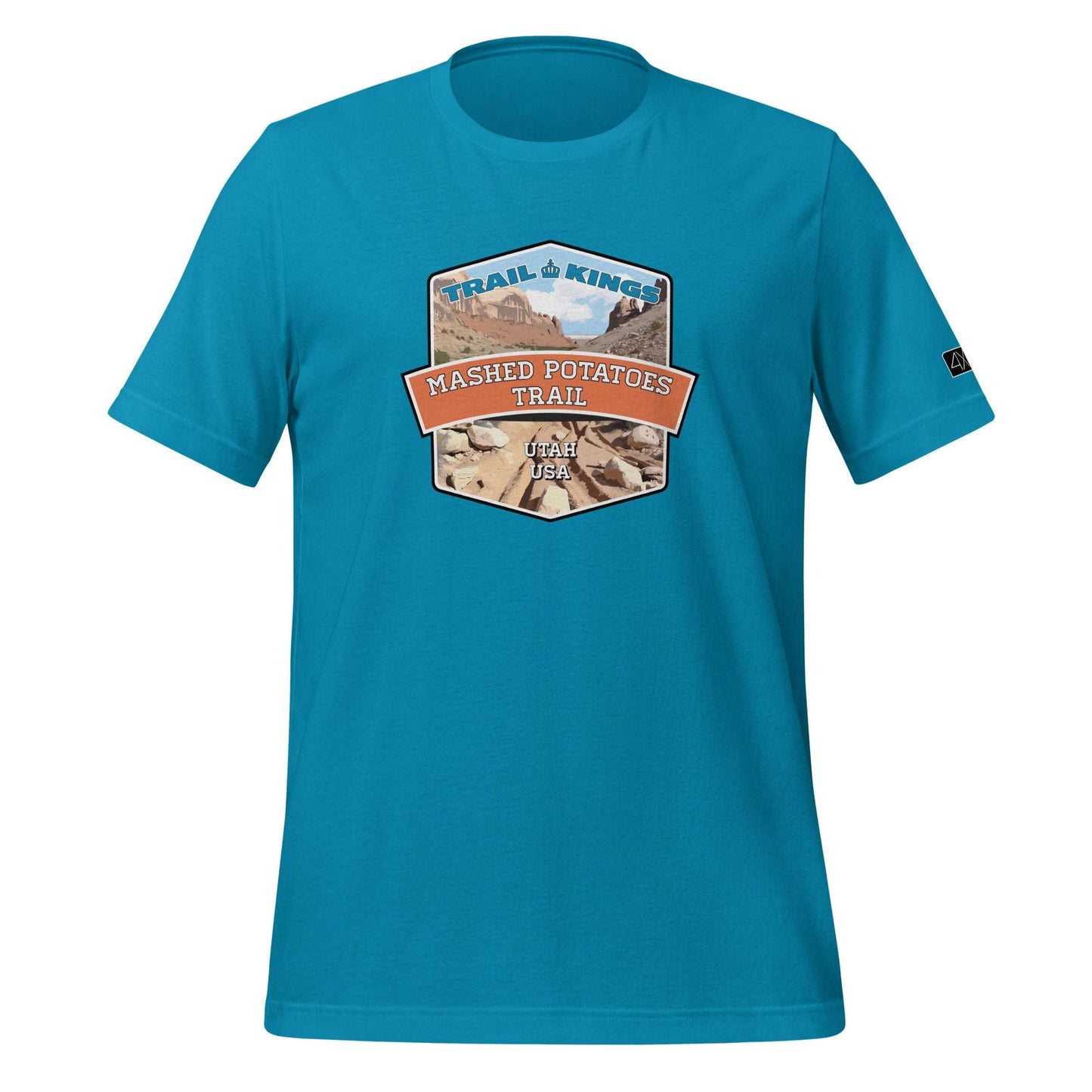 Trail Kings: Mashed Potatoes Trail - Unisex t-shirt  in  Aqua / 3XL  -  4XOD