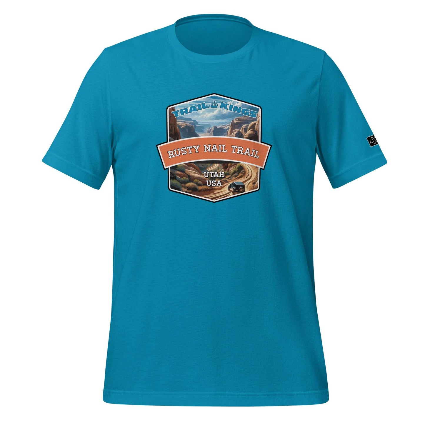 Trail Kings: Rusty Nail Trail - Unisex t-shirt  in  Aqua / 3XL  -  4XOD