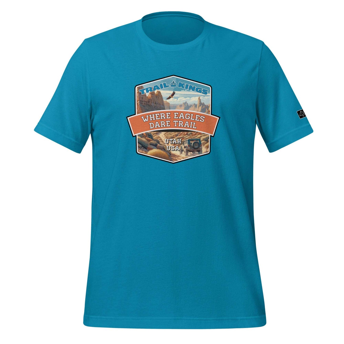 Trail Kings: Where Eagles Dare Trail - Unisex t-shirt  in  Aqua / 3XL  -  4XOD