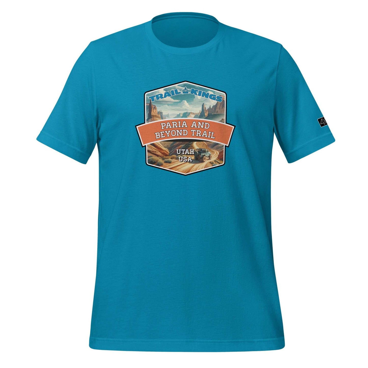 Trail Kings: Paria and Beyond Trail - Unisex t-shirt  in  Aqua / 3XL  -  4XOD