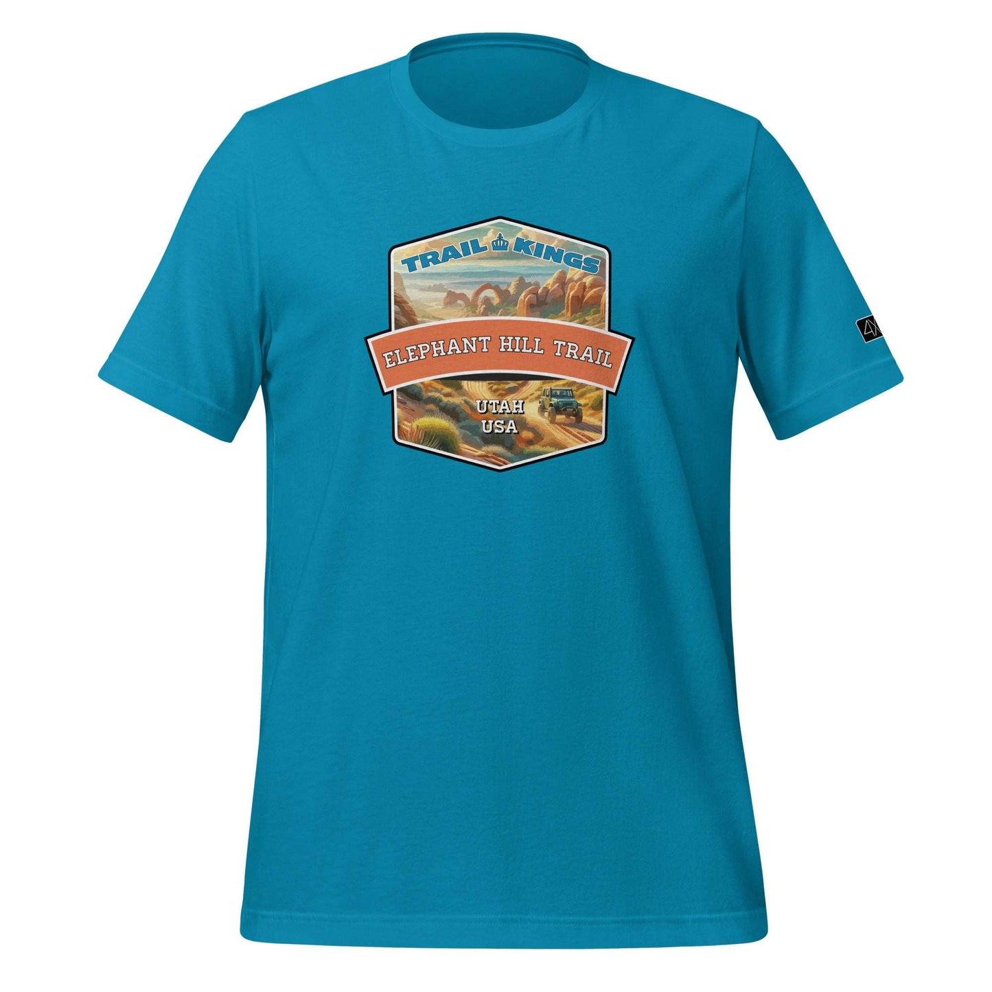 Trail Kings: Elephant Hill Trail - Unisex t-shirt  in  Aqua / 3XL  -  4XOD