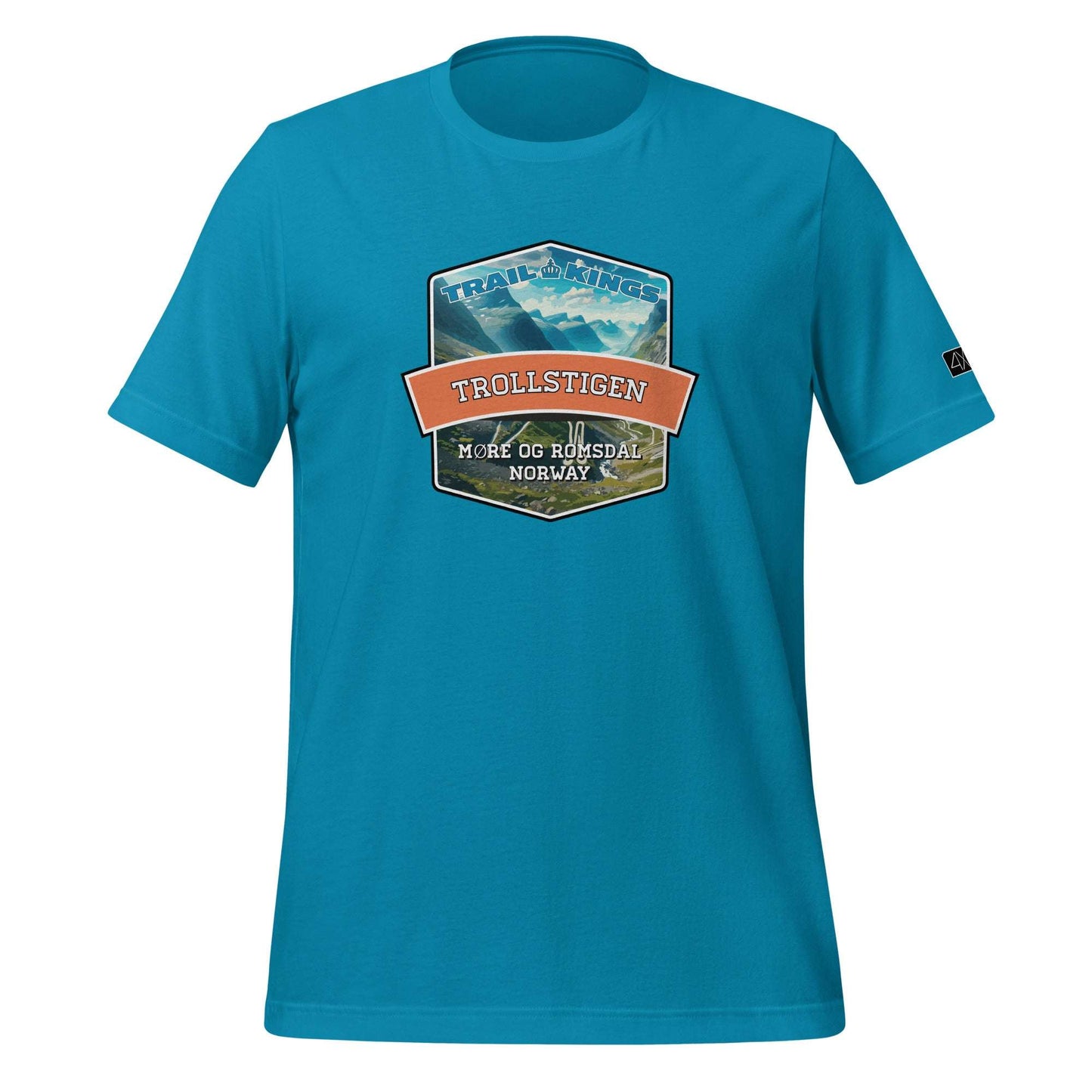 Trail Kings: Trollstigen - Unisex t-shirt  in  Aqua / 3XL  -  4XOD