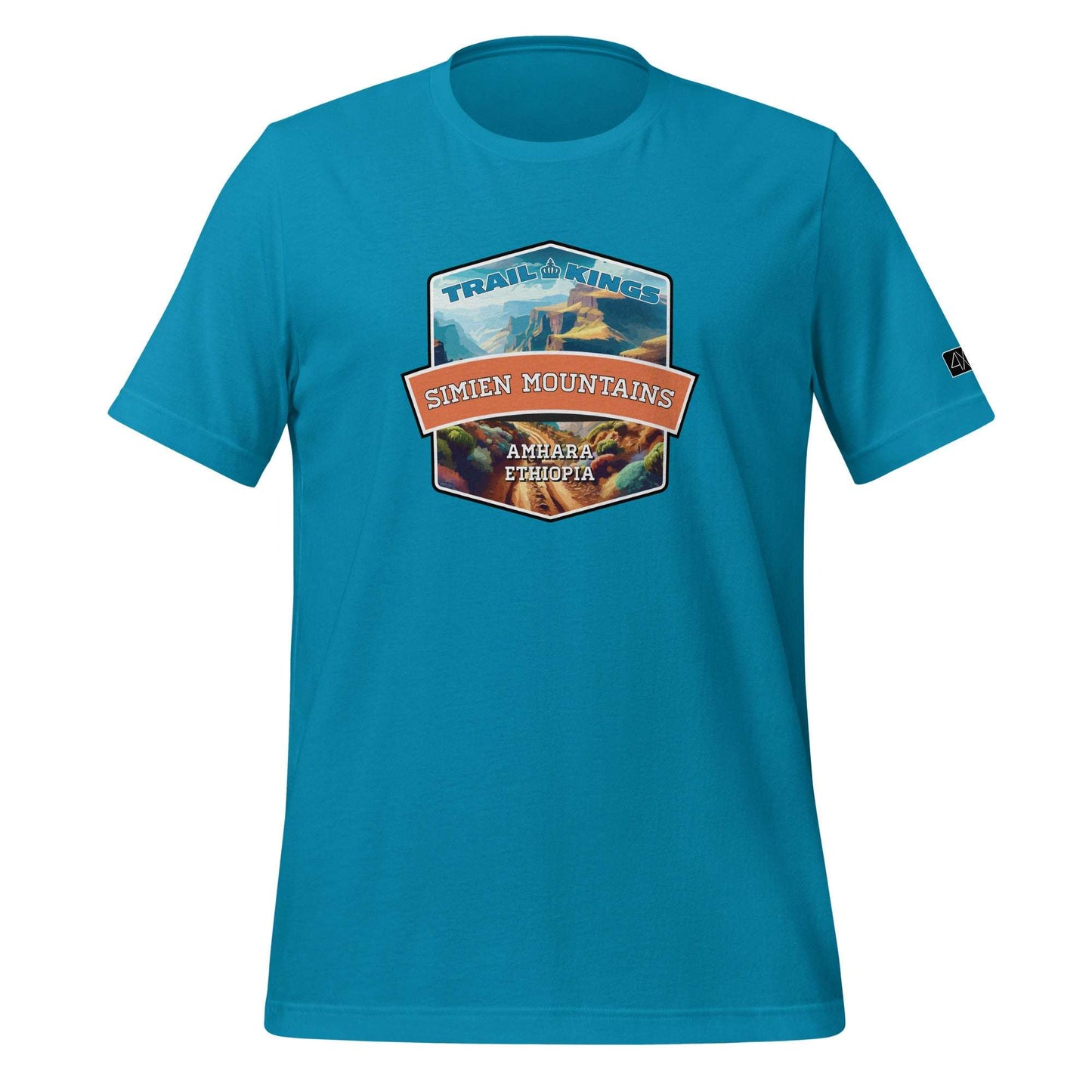 Trail Kings: Simien Mountains - Unisex t-shirt  in  Aqua / 3XL  -  4XOD