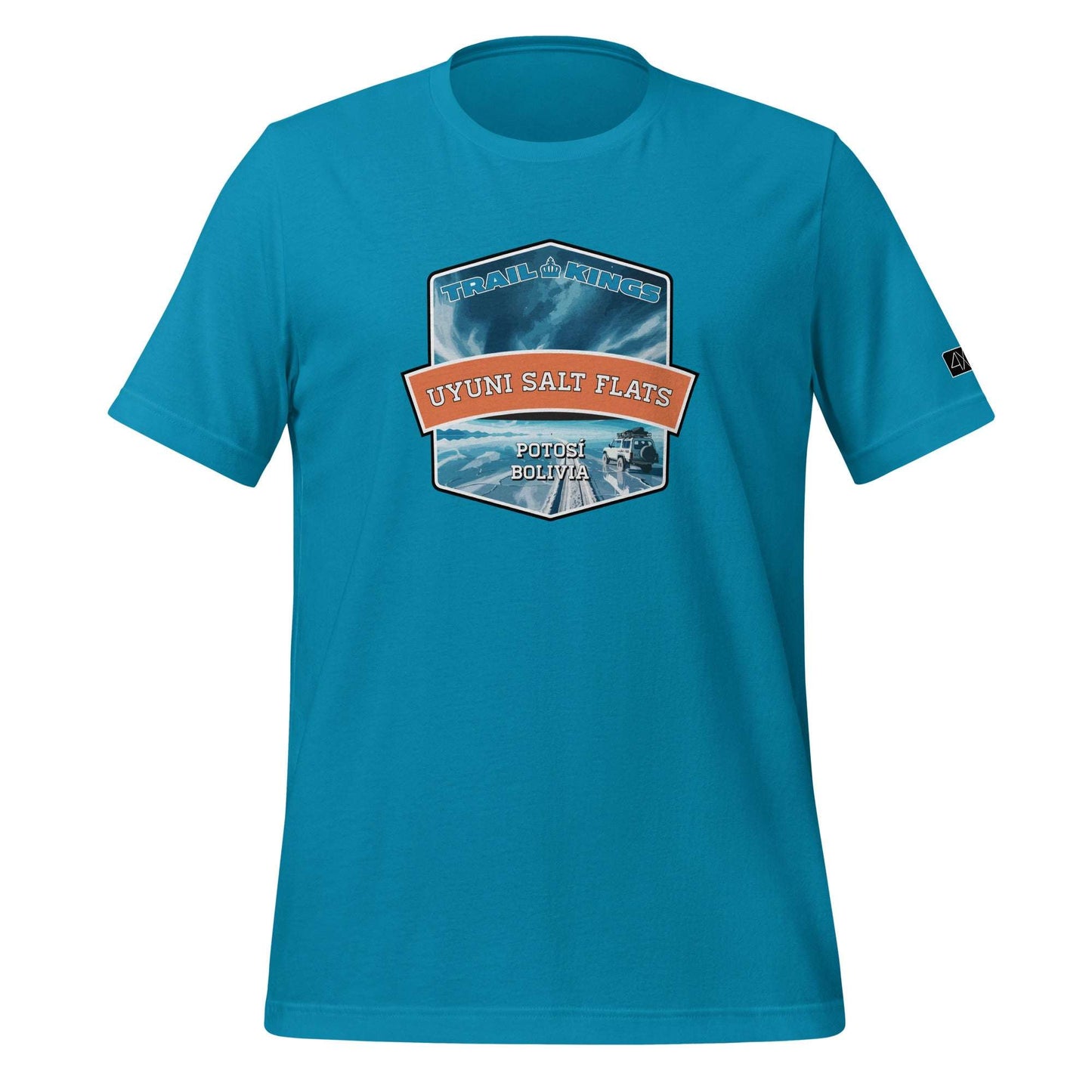 Trail Kings: Uyuni Salt Flats - Unisex t-shirt  in  Aqua / 3XL  -  4XOD