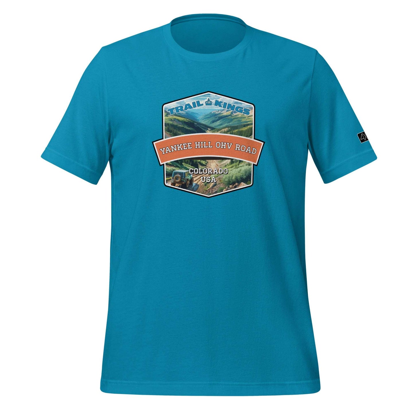 Trail Kings: Yankee Hill OHV Road - Unisex t-shirt  in  Aqua / 3XL  -  4XOD