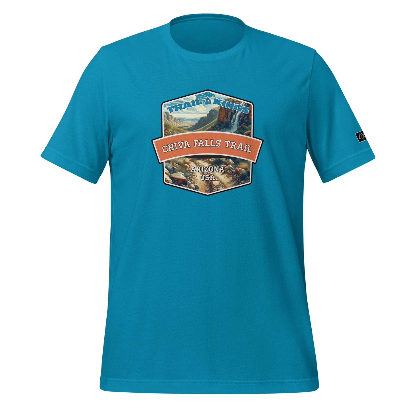 Trail Kings: Chiva Falls Trail - Unisex t-shirt  in  Aqua / 3XL  -  4XOD