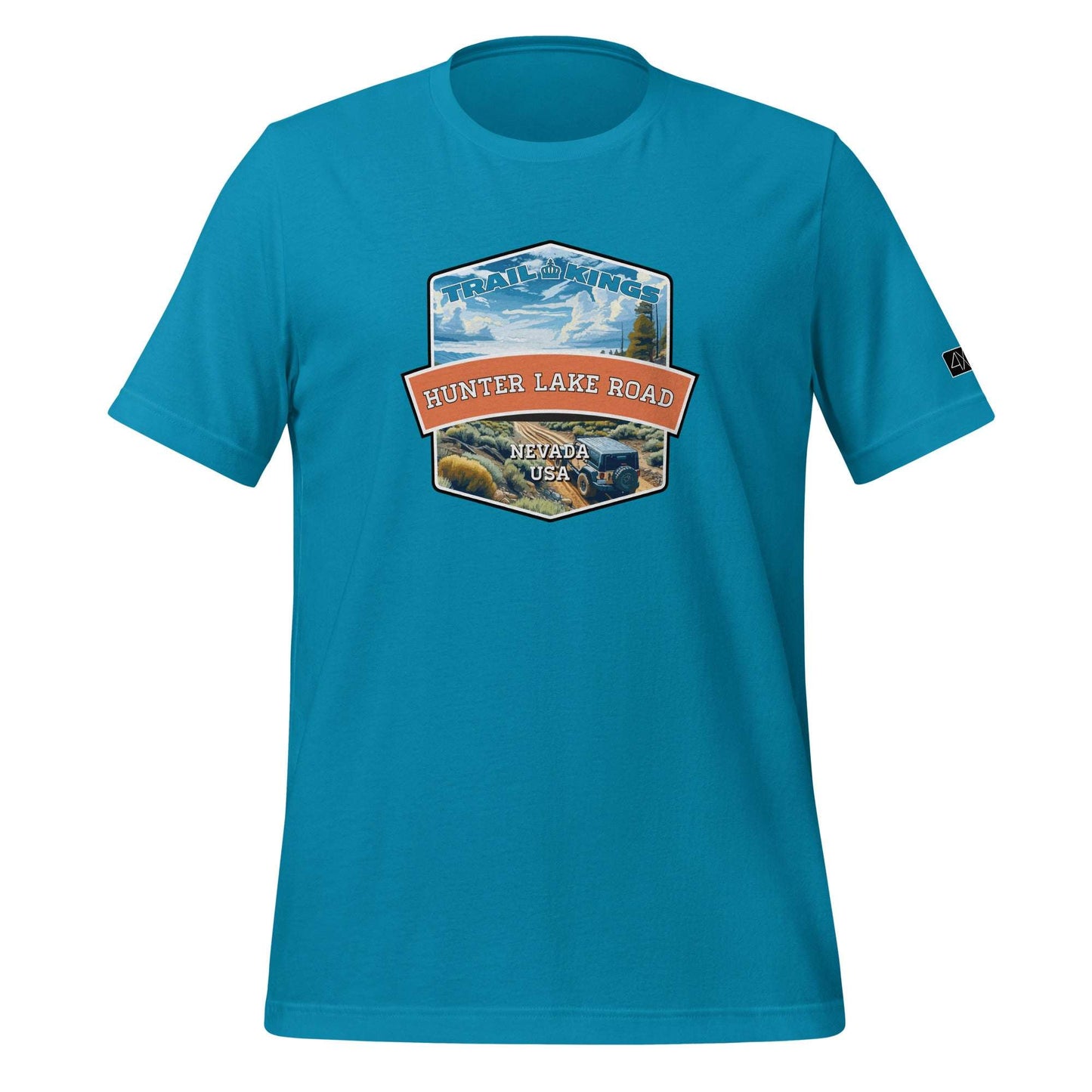 Trail Kings: Hunter Lake Road - Unisex t-shirt  in  Aqua / 3XL  -  4XOD