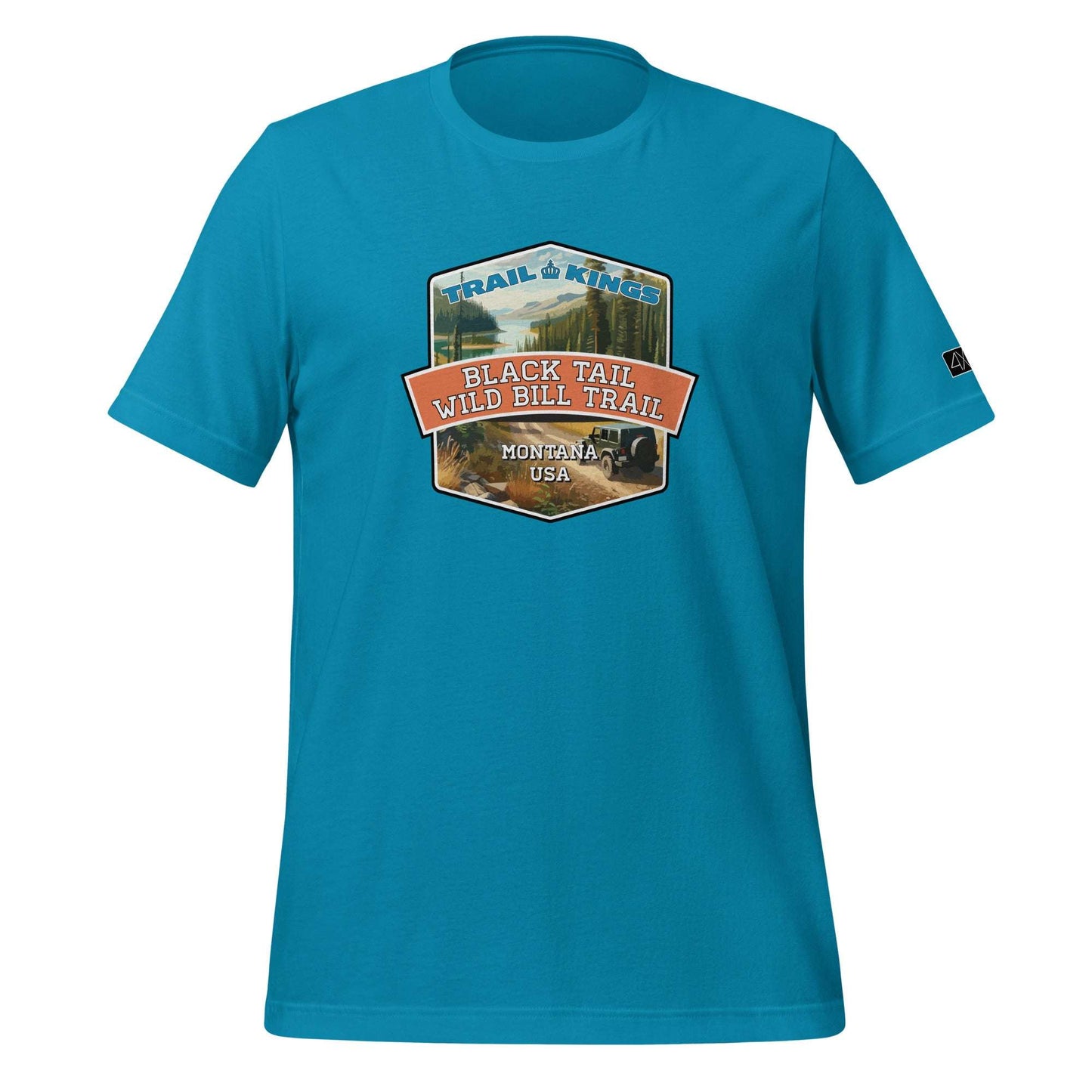 Trail Kings: Black Tail Wild Bill Trail - Unisex t-shirt  in  Aqua / 3XL  -  4XOD