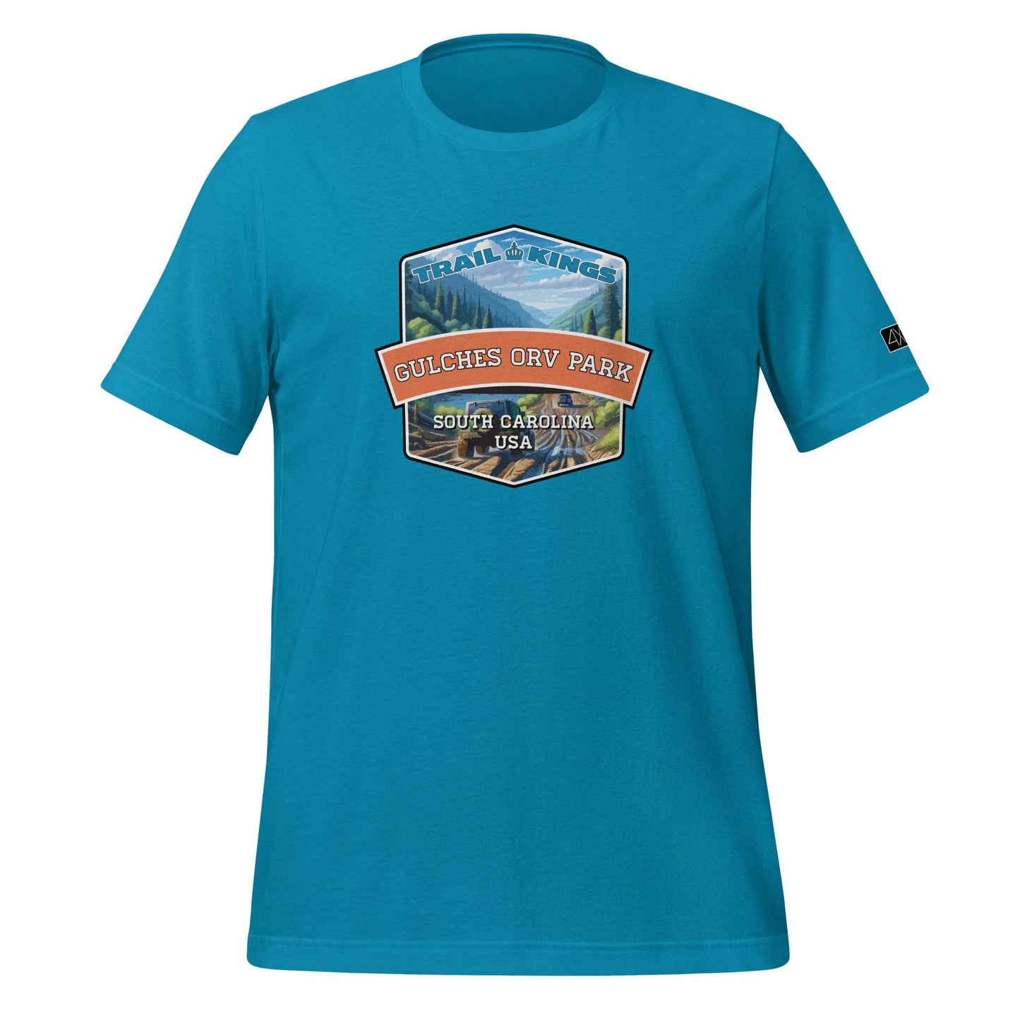 Trail Kings: Gulches Off Road Vehicle Park - Unisex t-shirt  in  Aqua / 3XL  -  4XOD