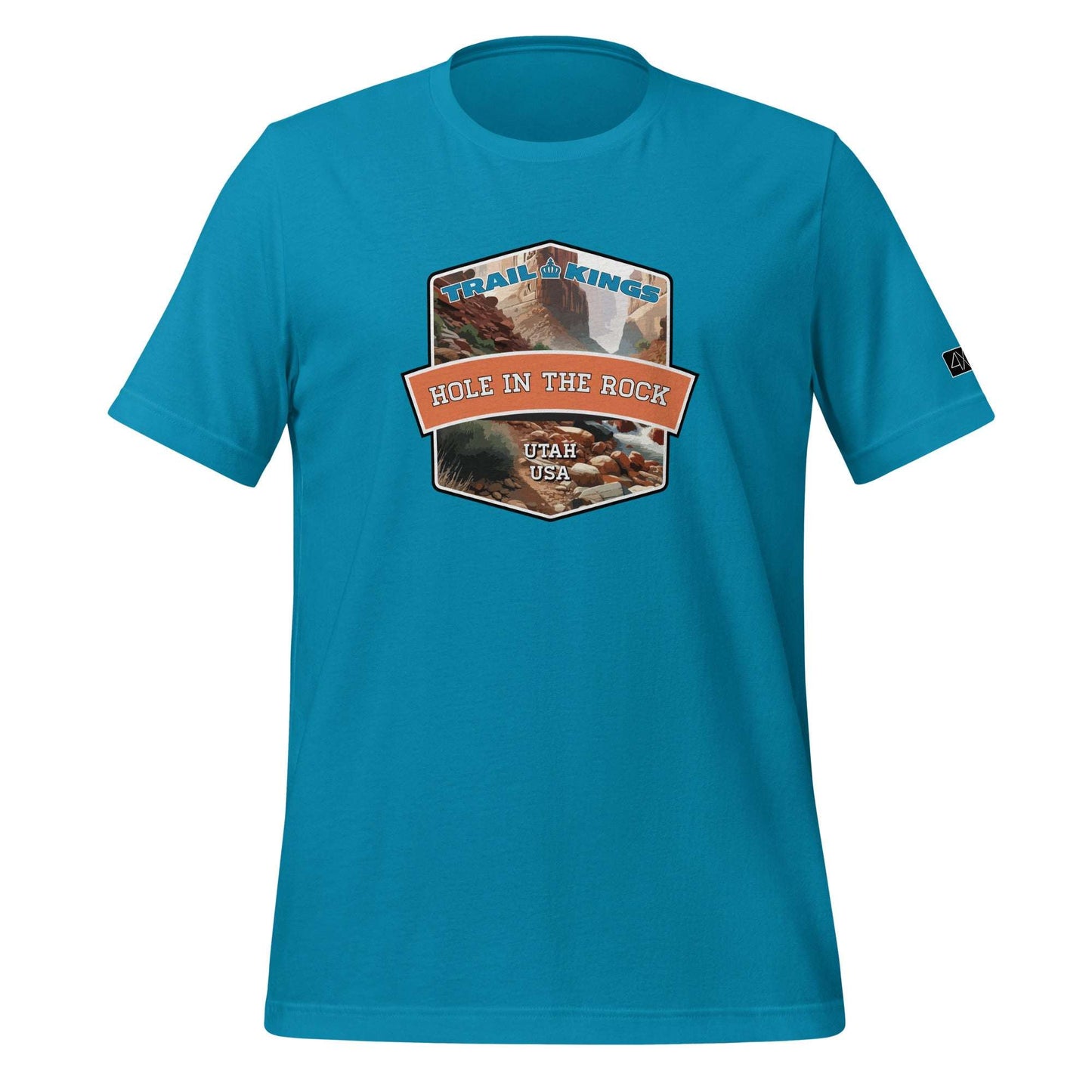 Trail Kings: Hole in the Rock - Unisex t-shirt  in  Aqua / 3XL  -  4XOD