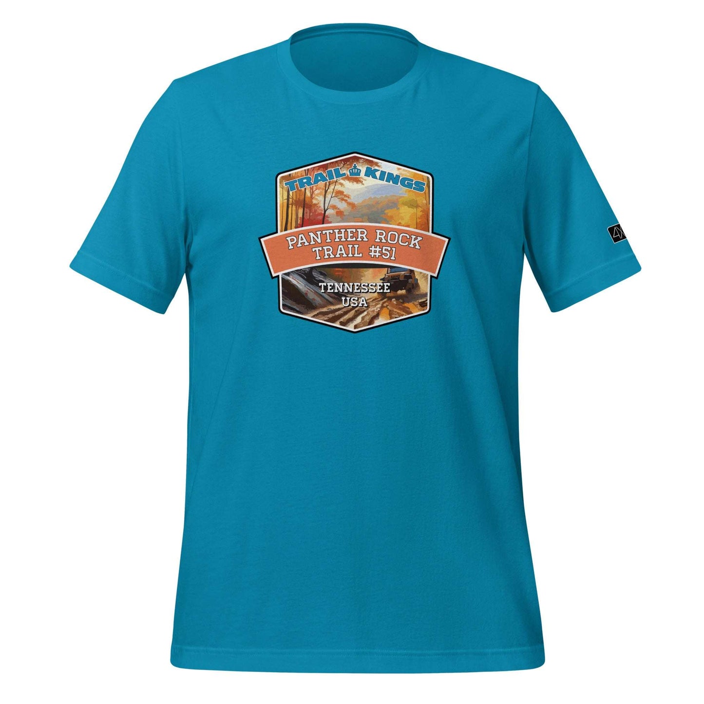 Trail Kings: Panther Rock Trail #51 - Unisex t-shirt  in  Aqua / 3XL  -  4XOD