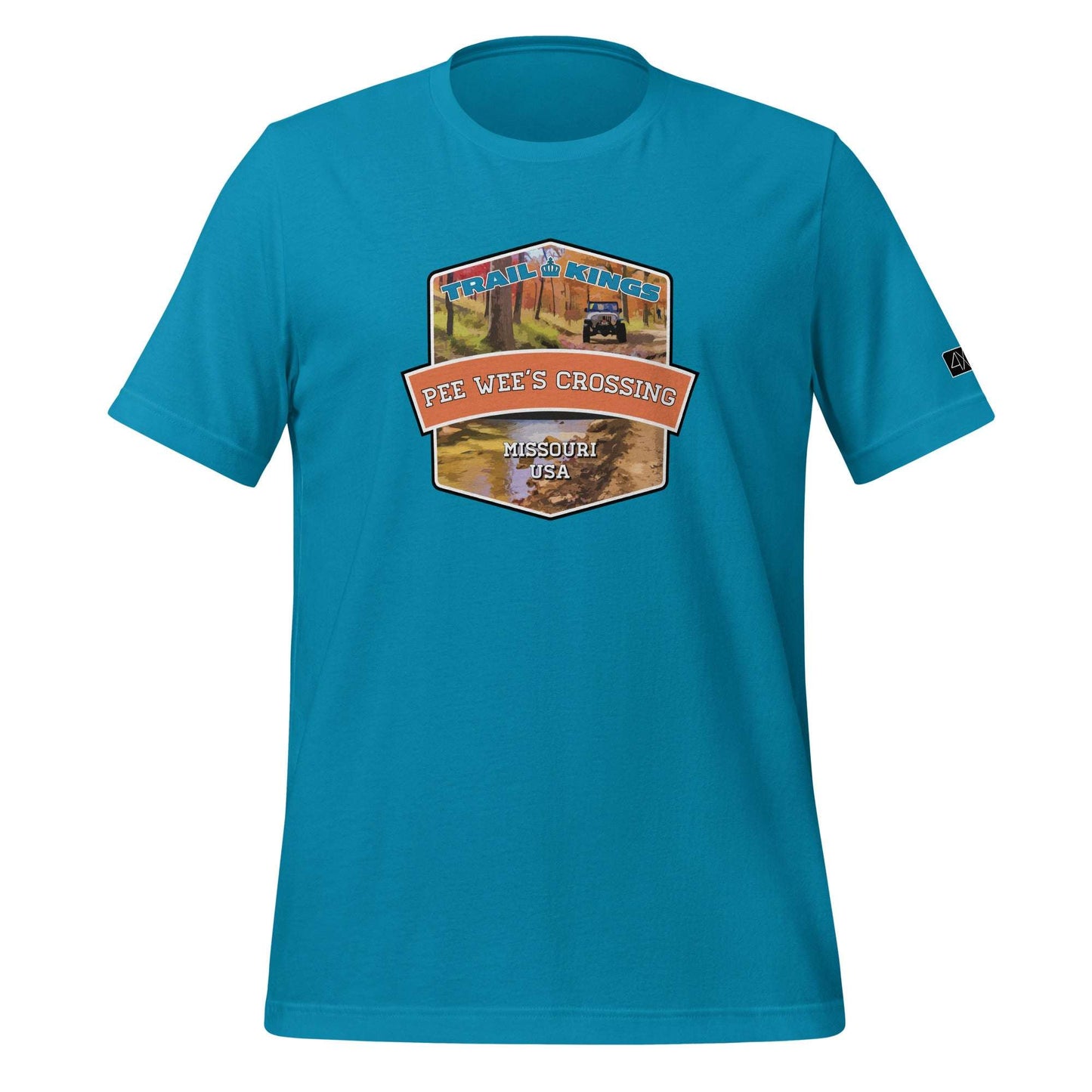 Trail Kings: Pee Wee's Crossing - Unisex t-shirt  in  Aqua / 3XL  -  4XOD