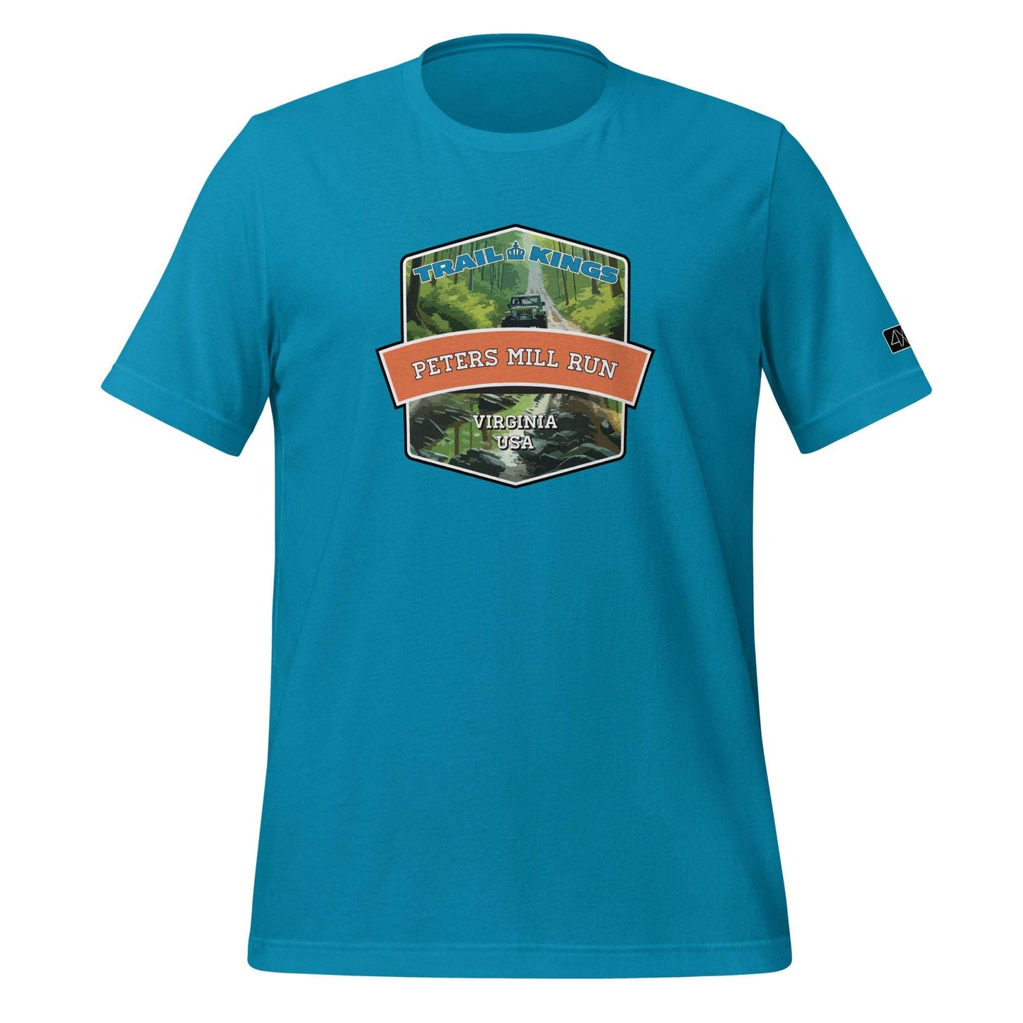 Trail Kings: Peters Mill Run - Unisex t-shirt  in  Aqua / 3XL  -  4XOD