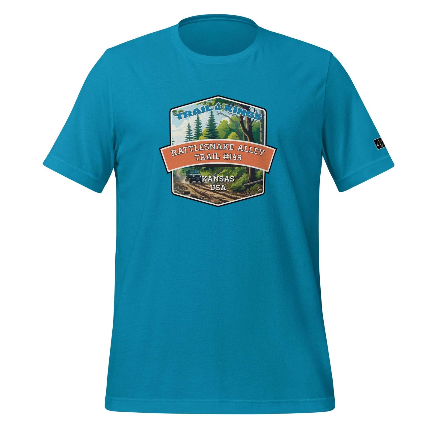 Trail Kings: Rattlesnake Alley Trail #149 - Unisex t-shirt  in  Aqua / 3XL  -  4XOD