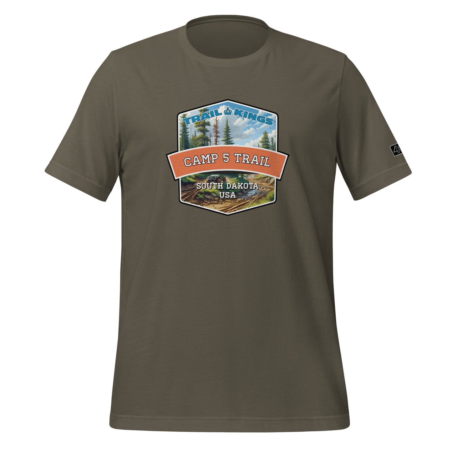 Trail Kings: Camp 5 Trail - Unisex t-shirt  in  Army / 3XL  -  4XOD