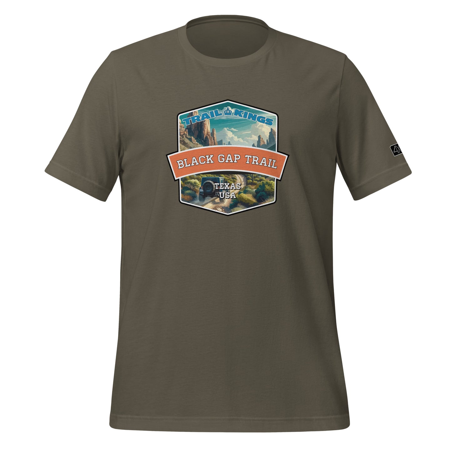 Trail Kings: Black Gap Trail - Unisex t-shirt  in  Army / 3XL  -  4XOD