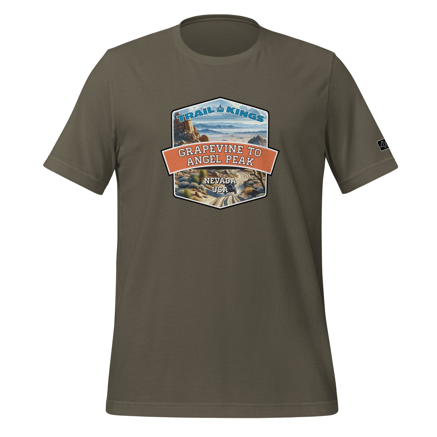 Trail Kings: Grapevine to Angel Peak - Unisex t-shirt  in  Army / 3XL  -  4XOD