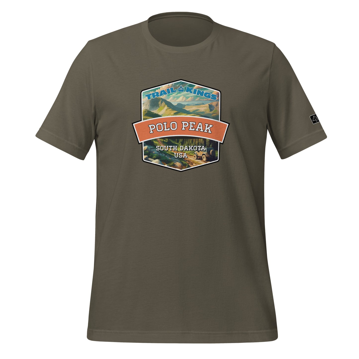 Trail Kings: Polo Peak - Unisex t-shirt  in  Army / 3XL  -  4XOD