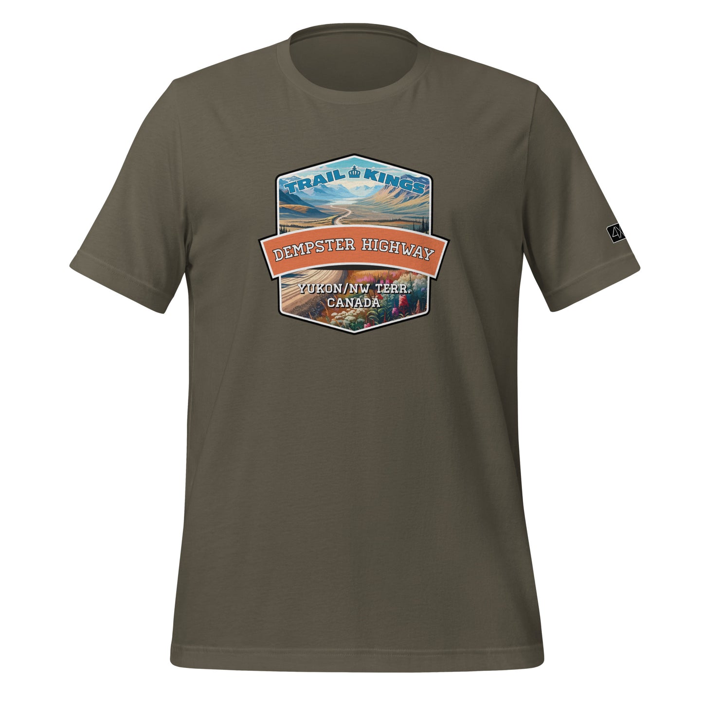 Trail Kings: Dempster Highway - Unisex t-shirt  in  Army / 3XL  -  4XOD