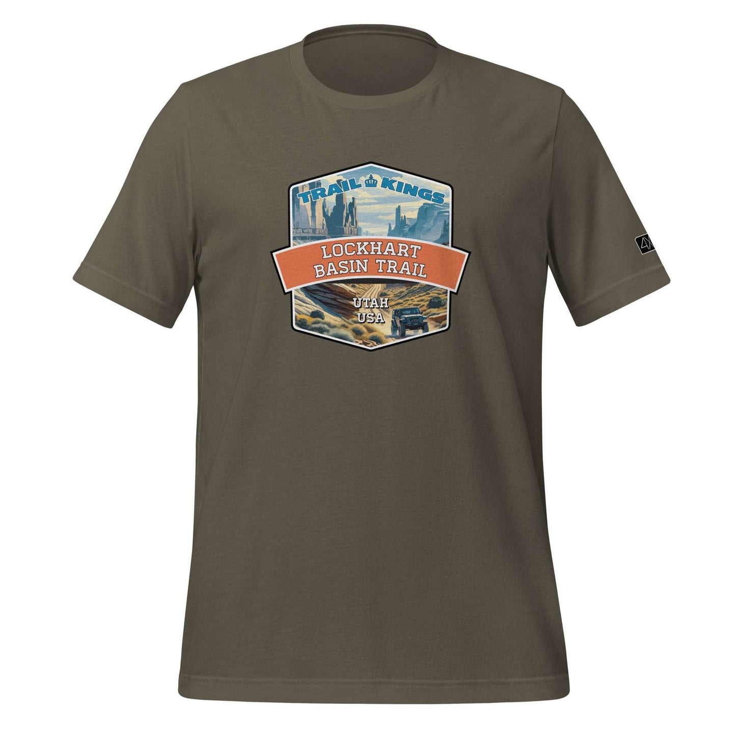 Trail Kings: Lockhart Basin Trail - Unisex t-shirt  in  Army / 3XL  -  4XOD