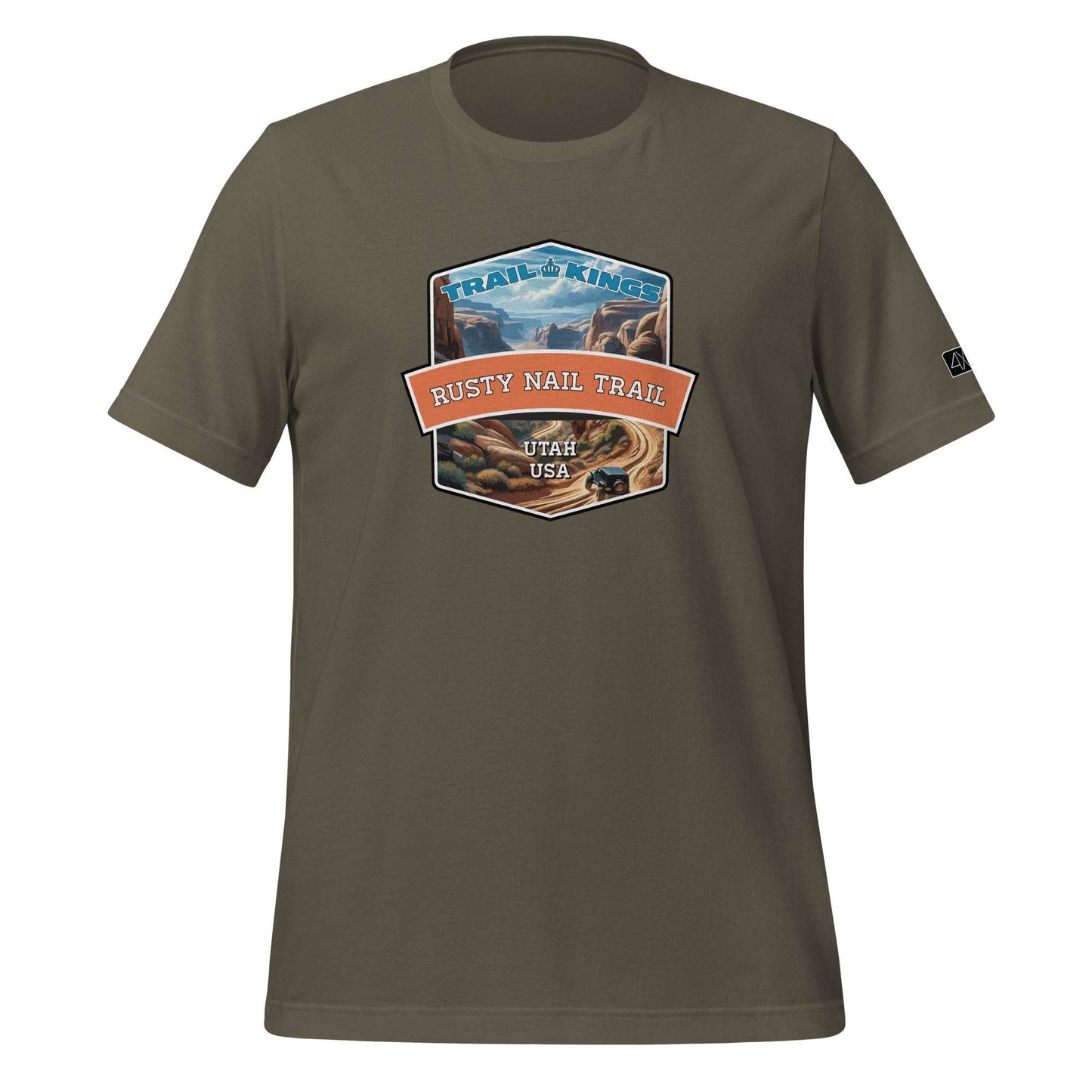 Trail Kings: Rusty Nail Trail - Unisex t-shirt  in  Army / 3XL  -  4XOD