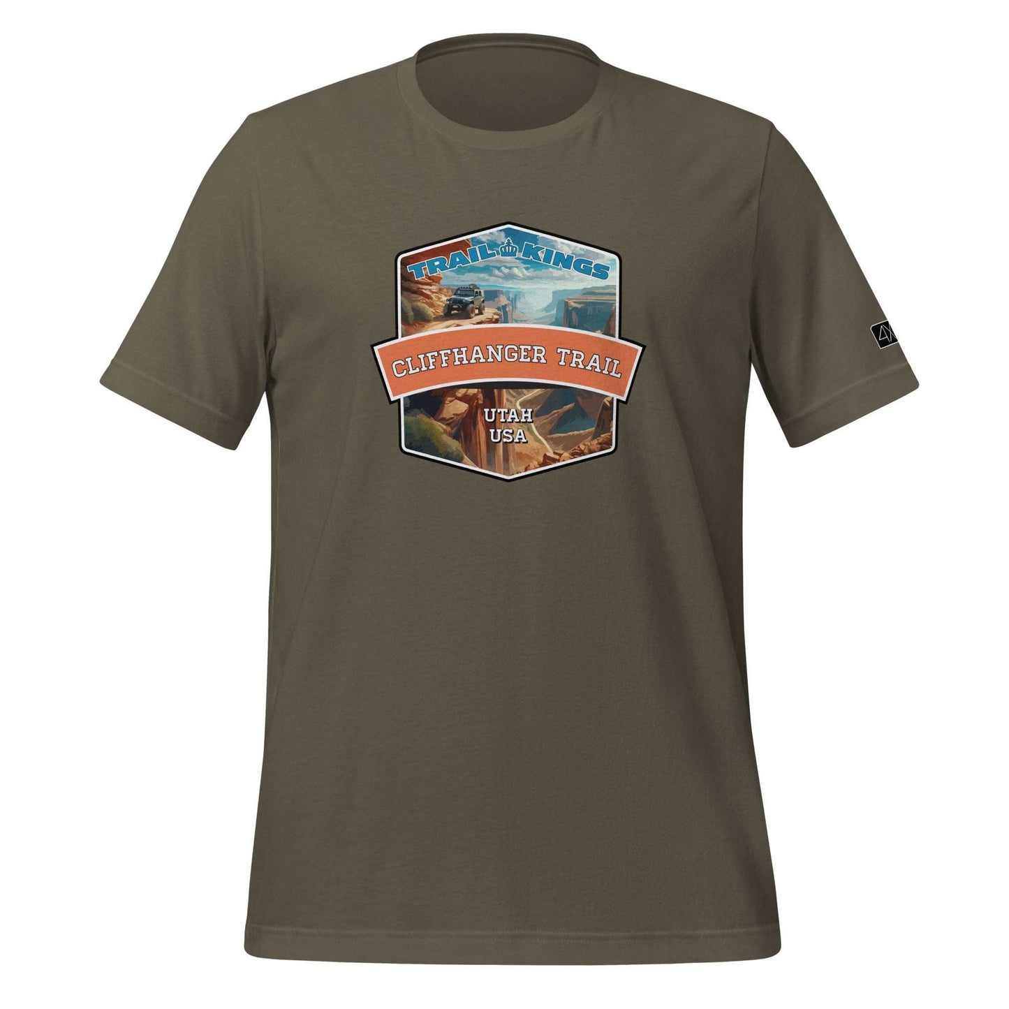 Trail Kings: CliffHanger Trail - Unisex t-shirt  in  Army / 3XL  -  4XOD