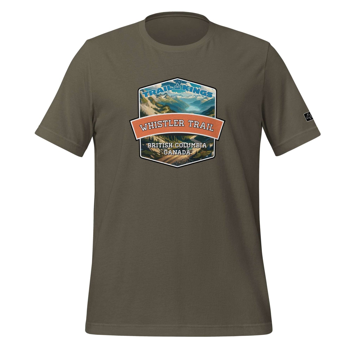 Trail Kings: Whistler Trail - Unisex t-shirt  in  Army / 3XL  -  4XOD