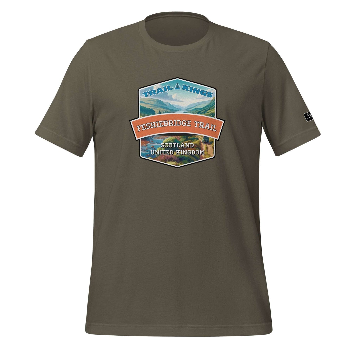 Trail Kings: Feshiebridge Trail - Unisex t-shirt  in  Army / 3XL  -  4XOD