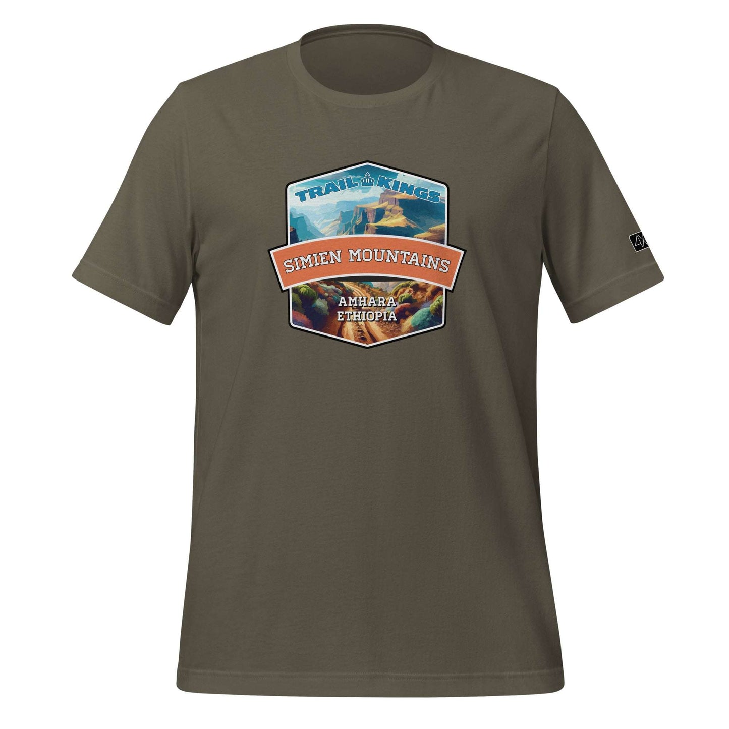 Trail Kings: Simien Mountains - Unisex t-shirt  in  Army / 3XL  -  4XOD